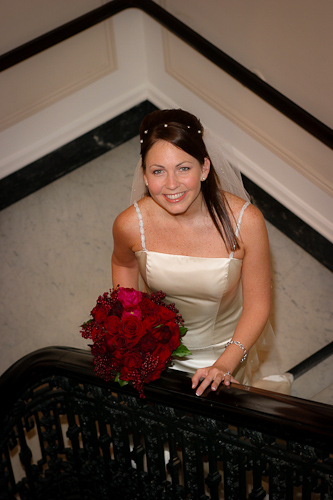 The Palace Hotel, San Francisco wedding - stairway photo