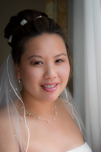 Westin Hotel, Palo Alto wedding - bridal portrait