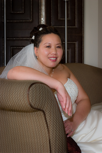 Westin Hotel, Palo Alto wedding - bridal portrait