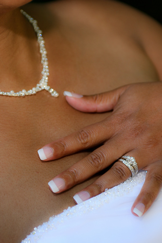 Gardens at Heather Farms, Walnut Creek wedding - bride and her ring